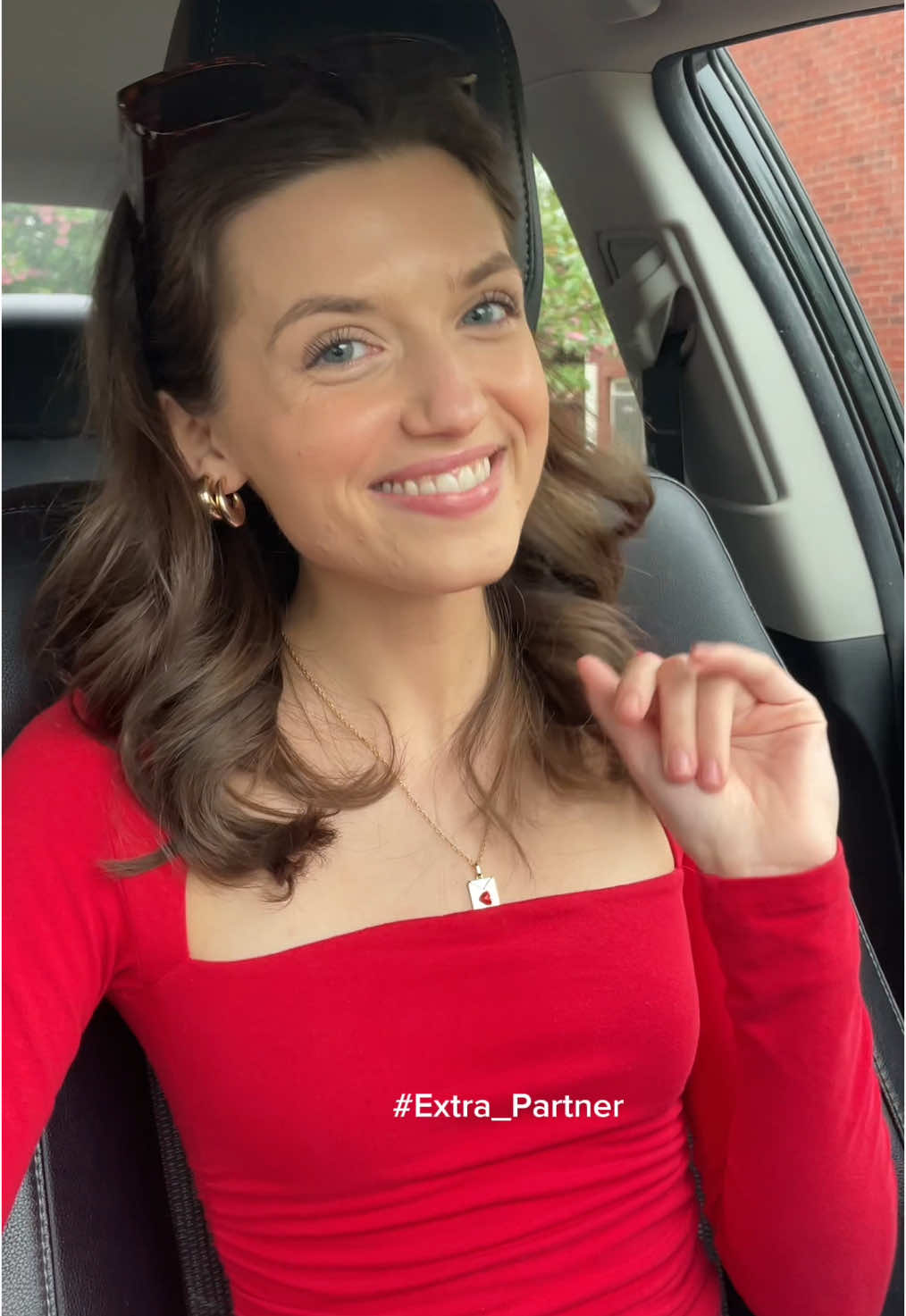 TikTok post by @mimiidrabik for EXTRA Gum. Caption reads: #Extra_Partner POV: My car rides are always....