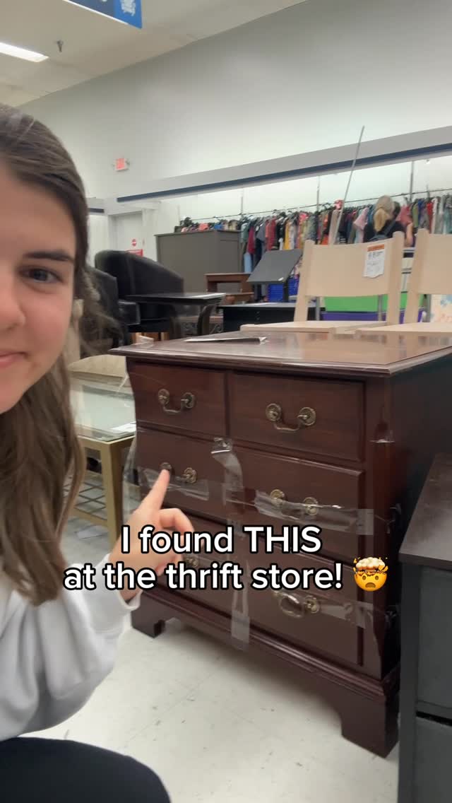 Instagram post by @touch.of.townsend for Aquasana. Caption reads: Turning thrifted trash into designer pieces is all....