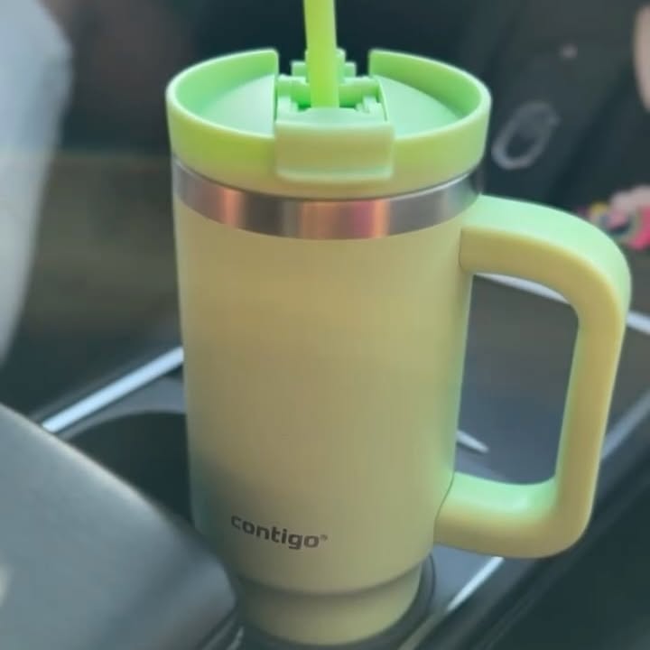 Instagram post by @khush_reviewingtales for Contigo. Caption reads: Absolutely love this insulated tumbler from....