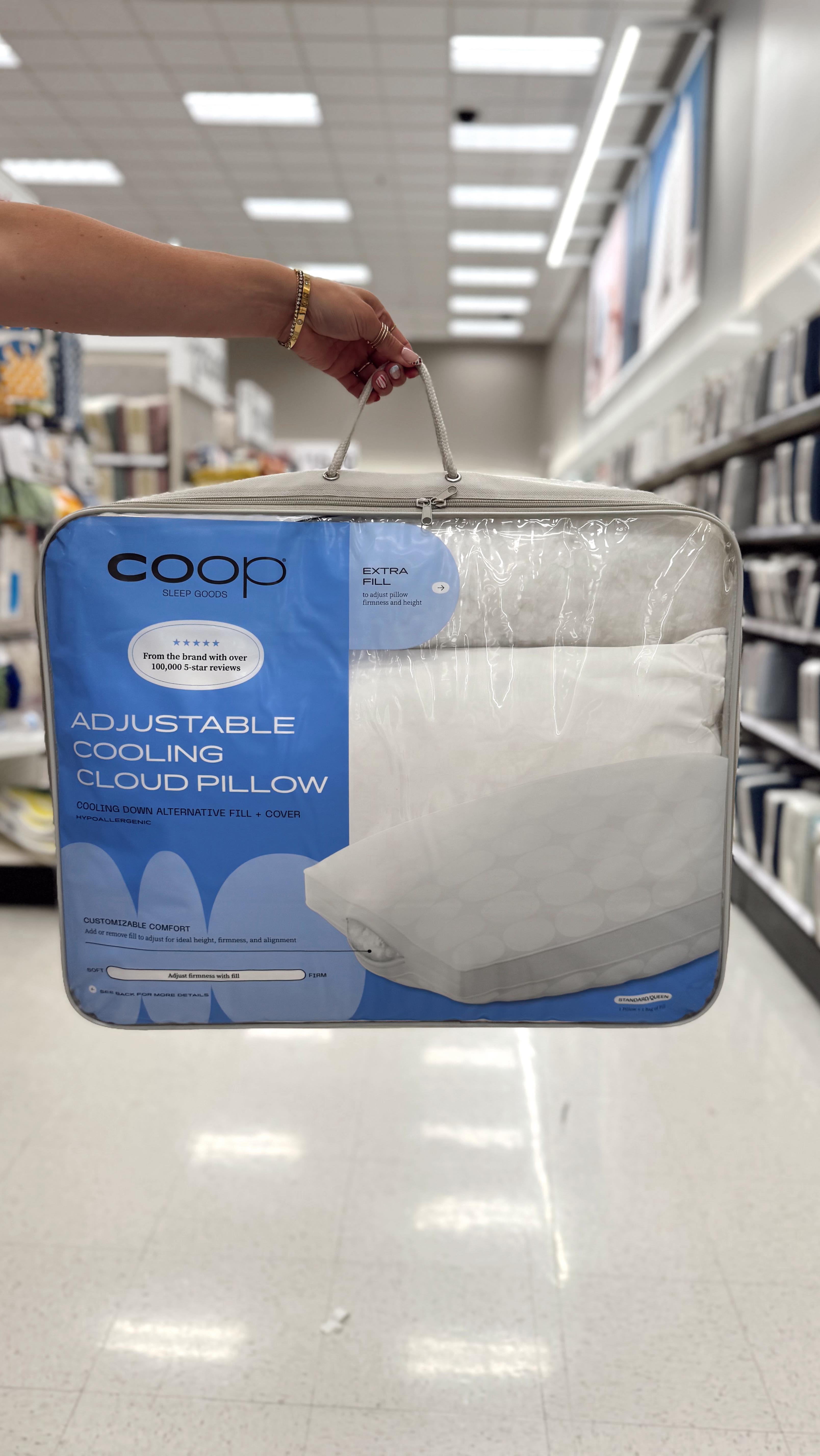 Instagram post by @best.of.target for Coop Sleep Goods. Caption reads: My sleep is about to change!! Coop Pillows are now....