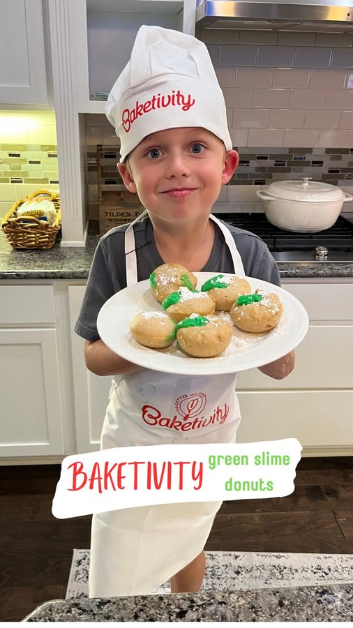 Instagram post by @brandimwhite for Baketivity. Caption reads: [...] experiment that you can actually....