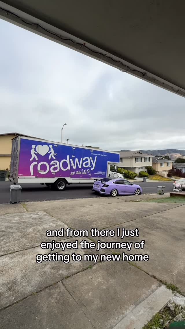 Instagram post by @chris._.ung for Roadway Moving. Caption reads: Make your move fun with @roadwaymoving ! Be sure....