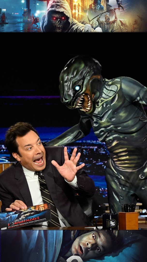 Instagram post by @tonightmares for Secret NYC. Caption reads: Jimmy reveals the first @tonightmares monster: The....