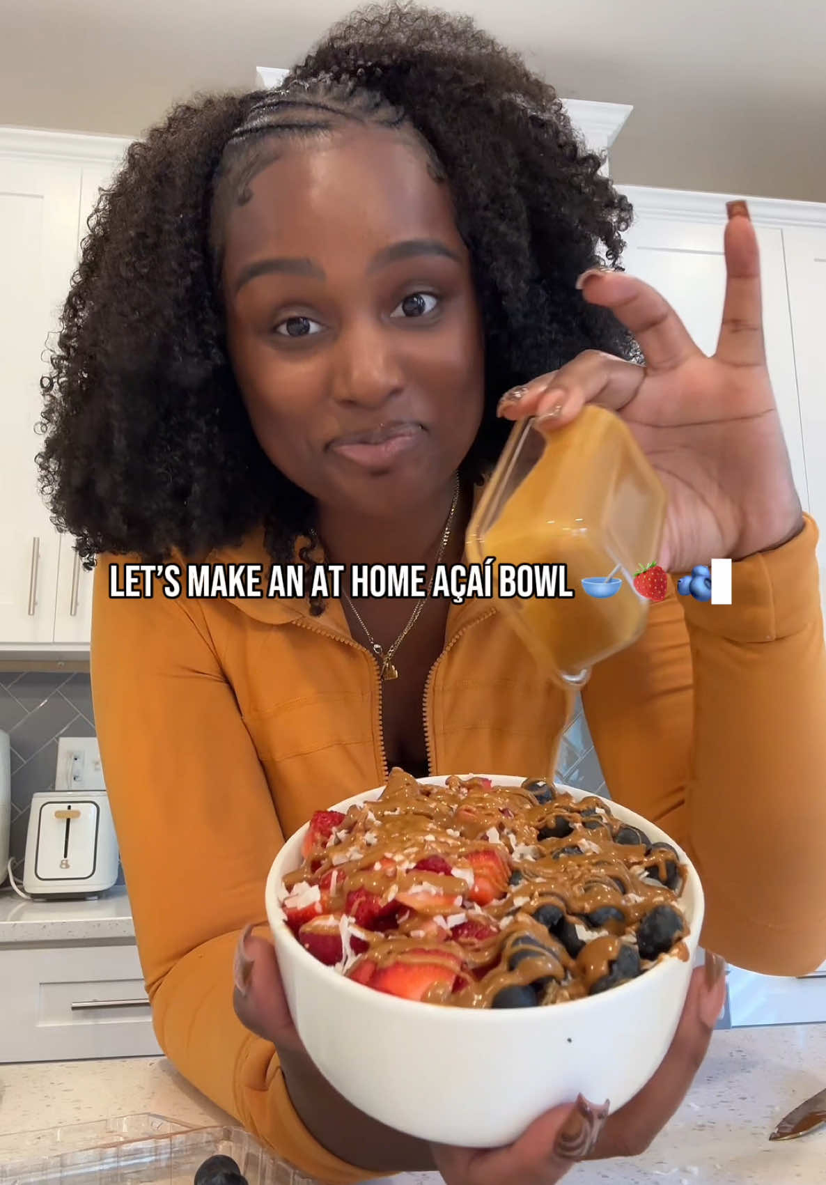 TikTok post by @jadeenvermee for Ninja Kitchen. Caption reads: clearing out the drafts 😛 but i love a good at....