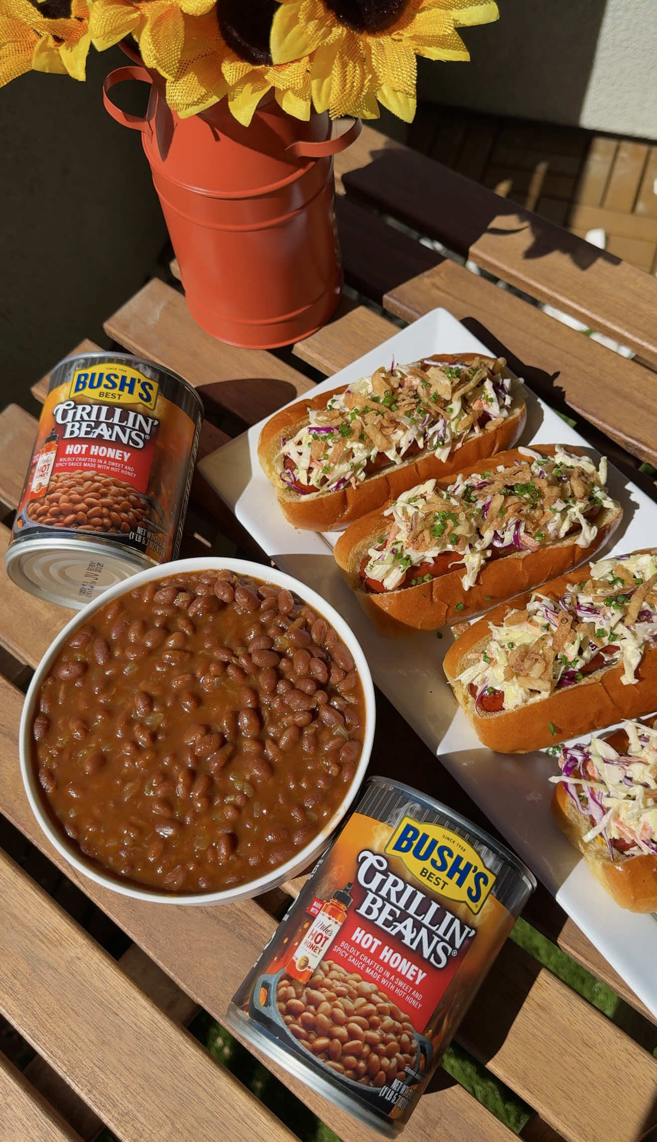 TikTok post by @imashleybreannn for Mike's Hot Honey. Caption reads: #BushsBeansPartner There’s just something about....