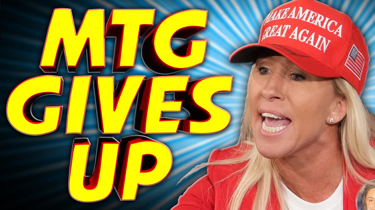 YouTube post by @InternetTodayTV for Washington Post. Caption reads: Marjorie Taylor Greene QUITS Congress.