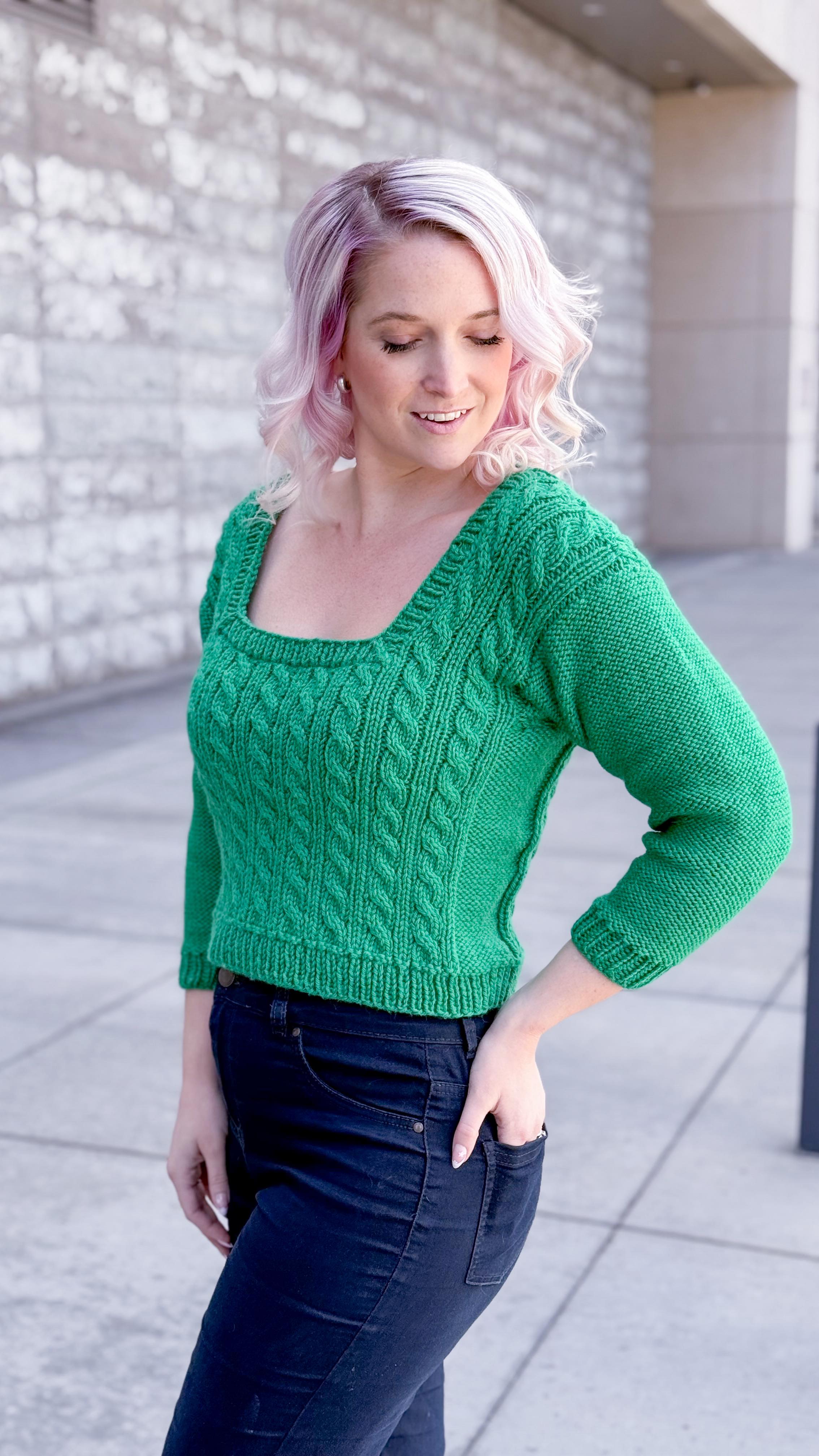 Instagram post by @knitatude for We Are Knitters. Caption reads: ☔️ Woke up to a rainy day, so I’m pulling out the....