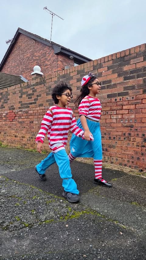 Instagram post by @nikkiandthelittles for Smiffys. Caption reads: [...] Where's Wally and Wenda?! I'm obsessed!....