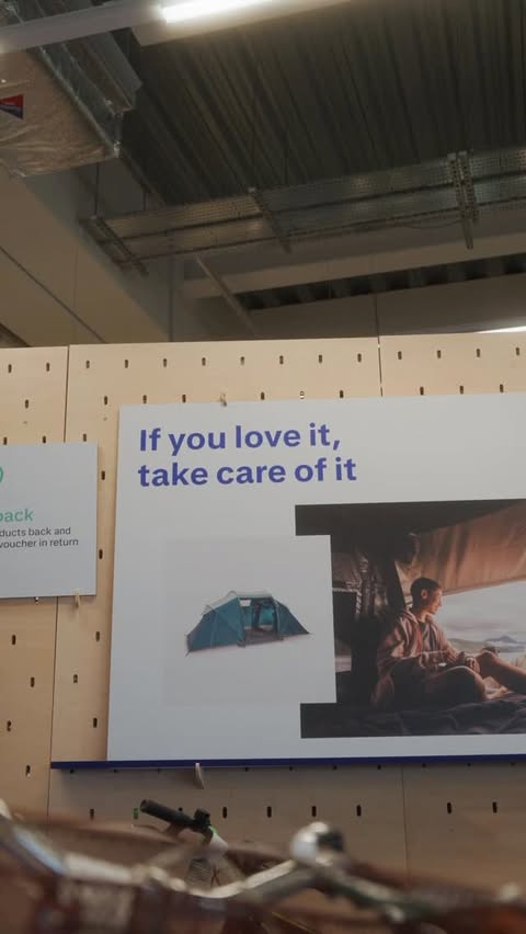 Instagram post by @joshuanueva for Decathlon. Caption reads: [...] Repair ✅

You can bring your damaged....