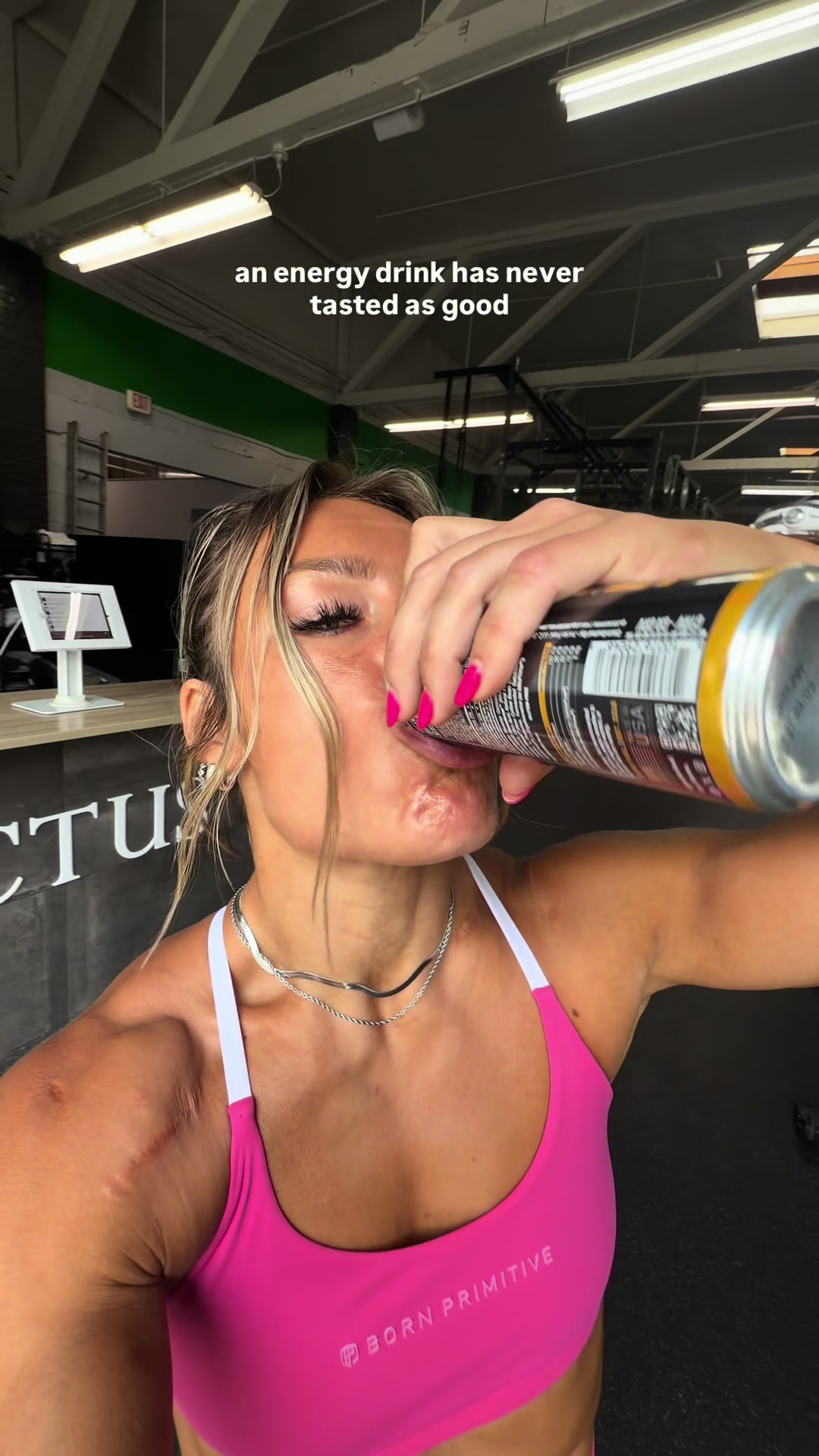 TikTok post by @lozstallwood for JOCKO FUEL. Caption reads: Like seriously these @JOCKO FUEL energy drinks are....