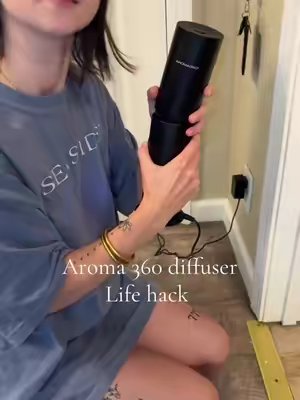 TikTok post by @tristinmilam21 for Aroma360. Caption reads: [...] oil refill is by r&w co for $11.00 !....