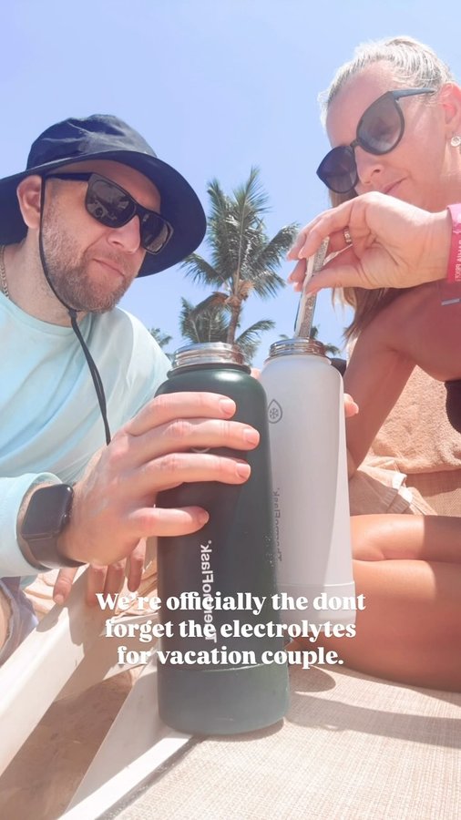 Instagram post by @shelivestolovee for ThermoFlask. Caption reads: [...] level of adulting....