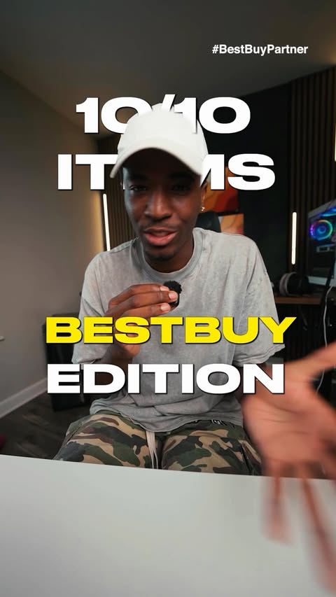 Instagram post by @tussalty for Best Buy. Caption reads: 10/10 tech upgrades from @BestBuy that you NEED 📱....