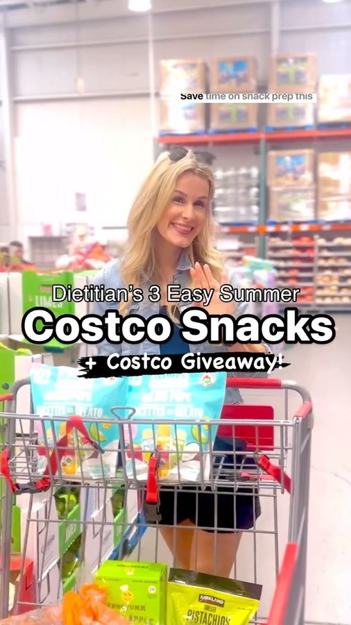 Instagram post by @nicoleosinga_rd for DeeBee’s Organics. Caption reads: [...] $100 to Costco in partnership with....