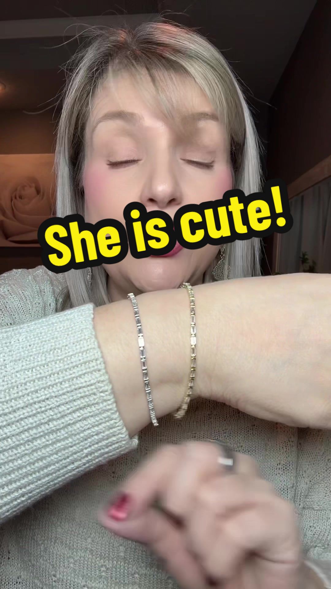 TikTok post by @jenniferokiegal for Pavoi. Caption reads: [...] for minimalist jewelry lovers @PAVOI....