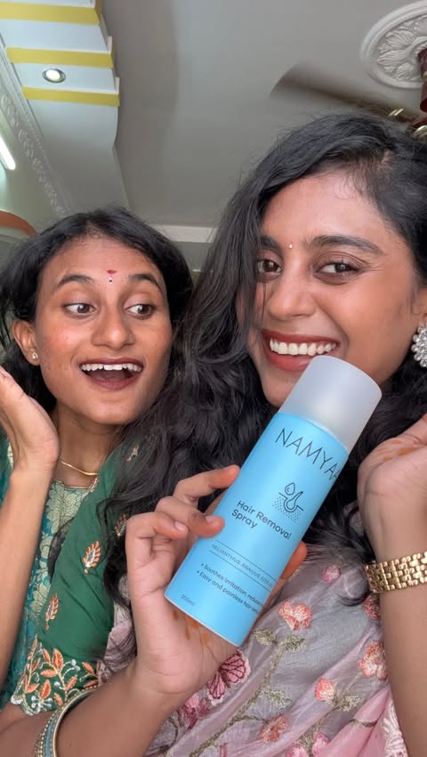 Instagram post by @sarika__rekha for Namyaa. Caption reads: [...] Minutes, Thanks for the amazing product....