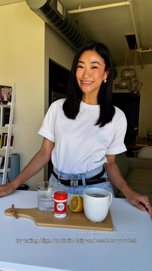 Instagram post by @janetdoubleu for Align Probiotics. Caption reads: #Ad #Align_Probiotic_Partner You all know that I....