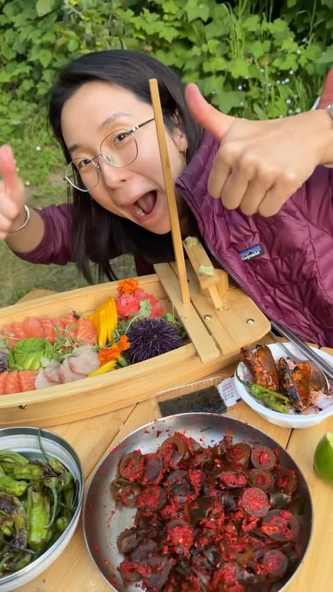 Instagram post by @davidsjeong for Subaru of America. Caption reads: Foraging has been a growing interest of mine, so....