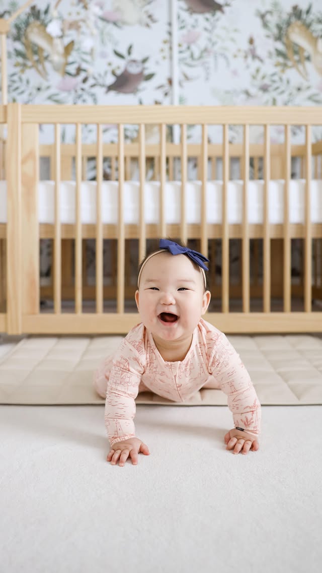 Instagram post by @jenaay_sais_quoi for Gerber Childrenswear. Caption reads: Soaking in these sweet moments with my little....