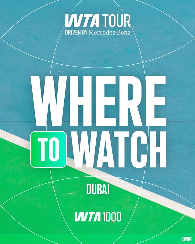 Instagram post by @ddftennis for Mercedes-Benz. Caption reads: [...] Where will you be watching from? 🤔....