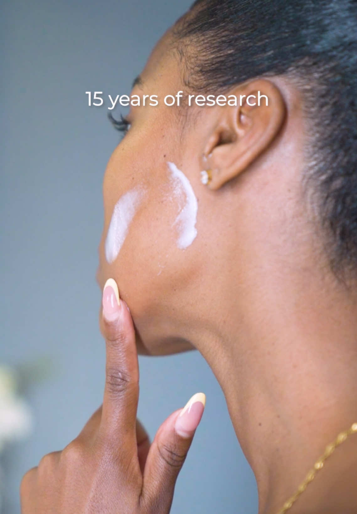 TikTok post by @missjones_02 for Eucerin. Caption reads: [...] age clock and strengthen your skin with....