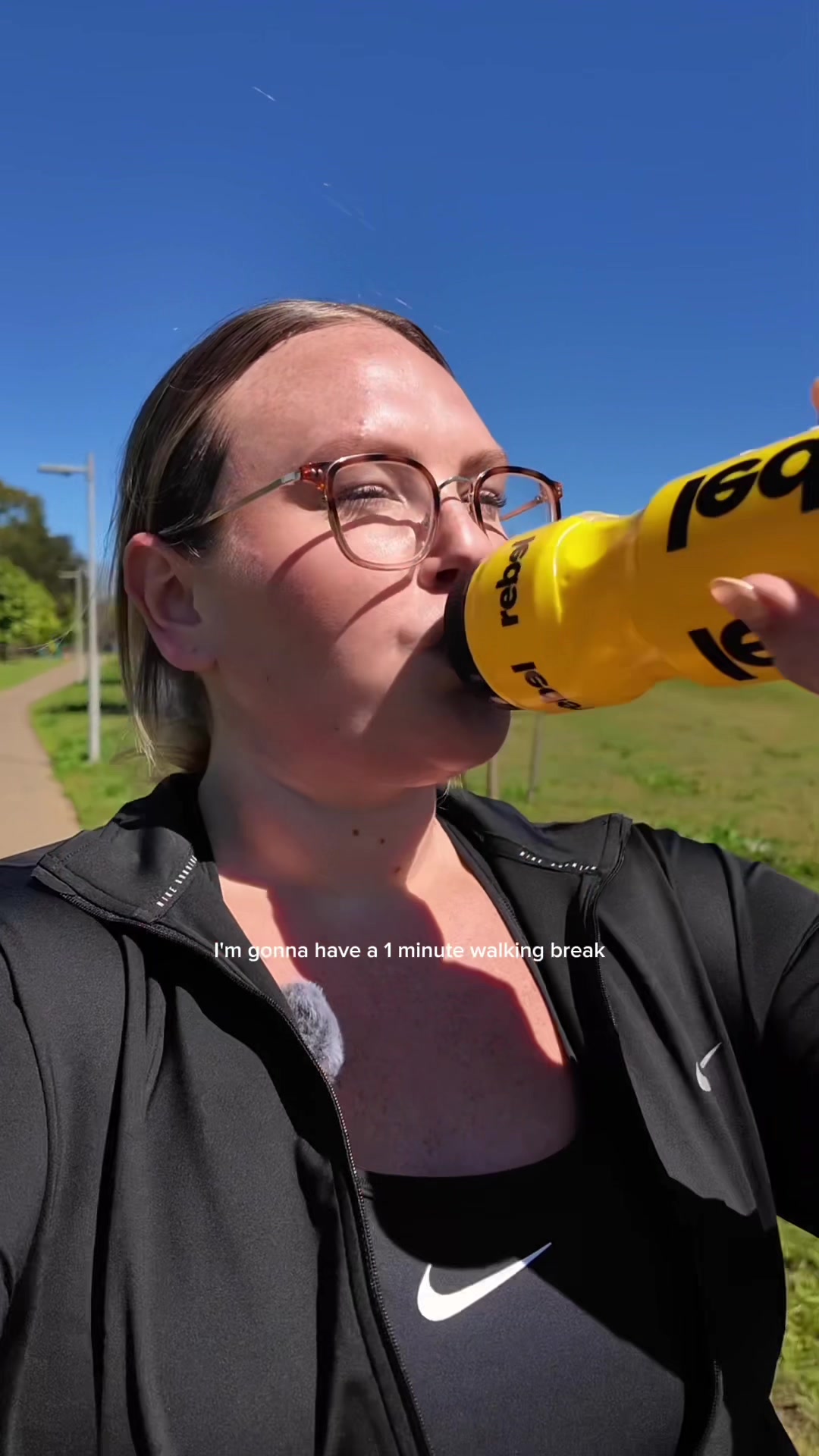 TikTok post by @alismithhhh for Rebel Sport. Caption reads: Replying to @haylie latham ♡ RUNNING JOURNEY....