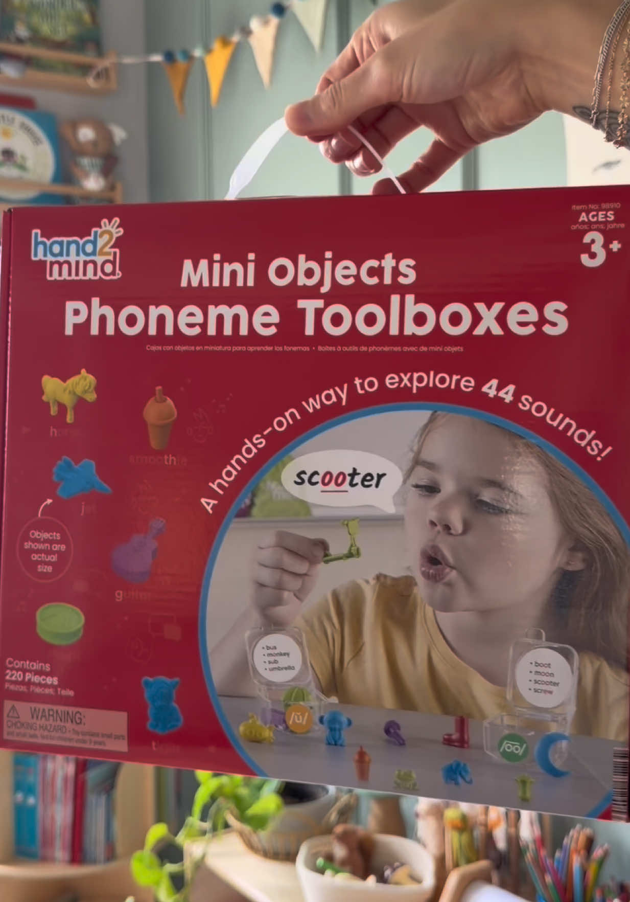 TikTok post by @bronwenvictoria for hand2mind. Caption reads: [...] with this new learning tool from @hand2mind....