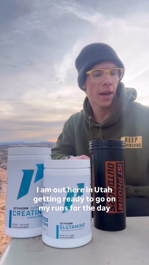 Instagram post by @kiliankorth for 1st Phorm. Caption reads: [...] the middle of nowhere! That’s right,....