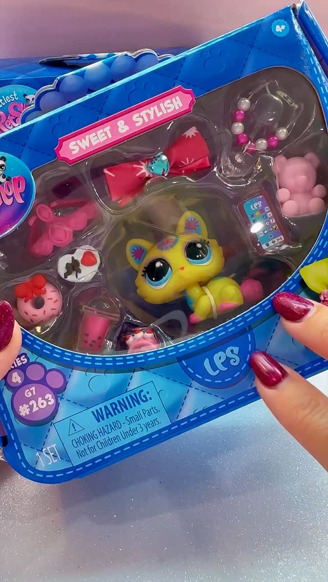 Instagram post by @vivizoneunboxed for Basic Fun!. Caption reads: {AD} Opening brand new Littlest Pet Shop Series 4....