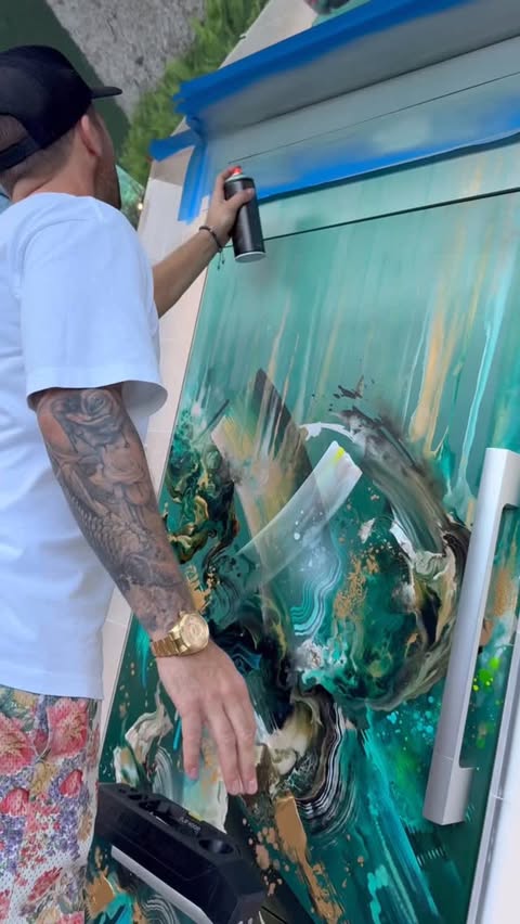 Instagram post by @mikaelbrandrup for Miele. Caption reads: Day1 of Miami Art Week in a few seconds. The....