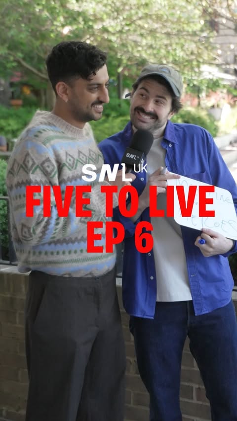 Instagram post by @snluk for Sky TV. Caption reads: We’re Five to Live! @jakebhardwajtv goes behind....