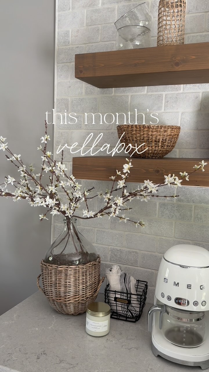 Instagram post by @ourhomeoncolonial for Vellabox. Caption reads: This month’s @vellabox is Chamomile | Lavandin by....