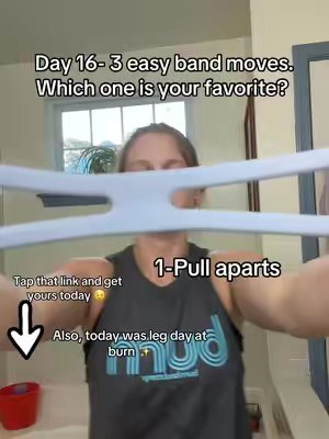 TikTok post by @jdirtydedmon for Keep US. Caption reads: Day 16- 3 easy band moves✨ @Keep US @🦋Hot Mom....