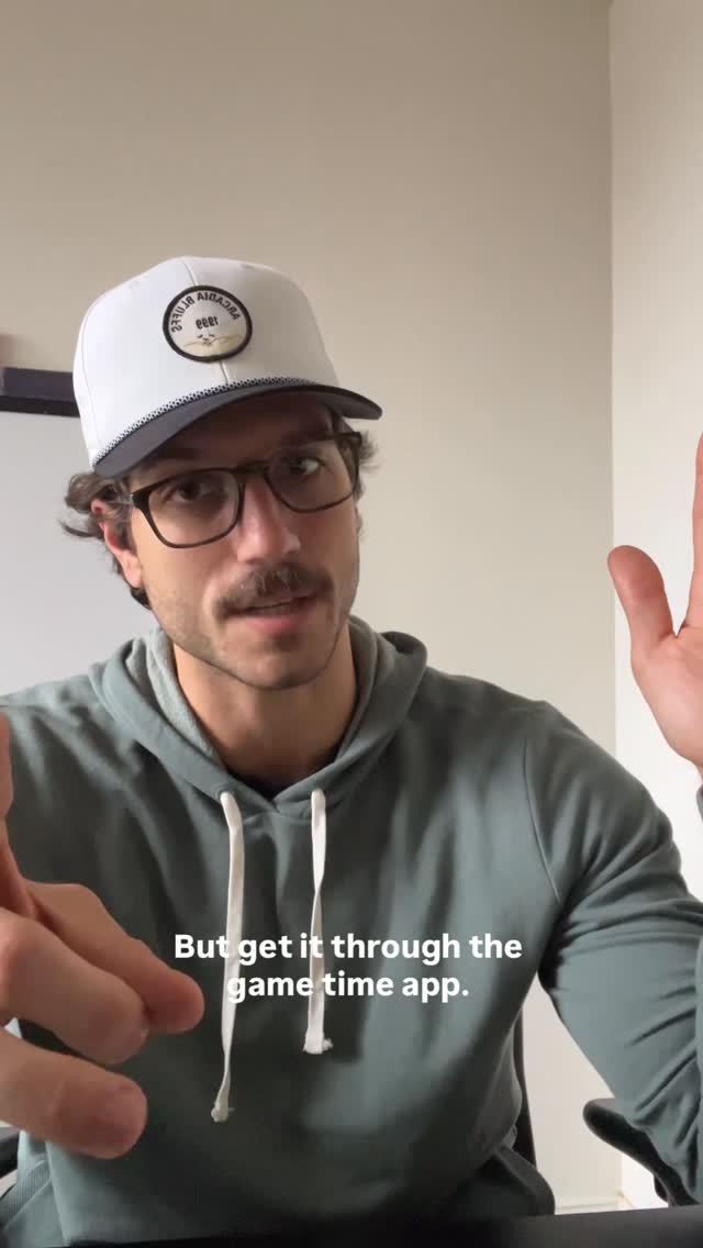 Instagram post by @austingreto for Gametime. Caption reads: Shane Gillis at the garden for only 75 bones???....