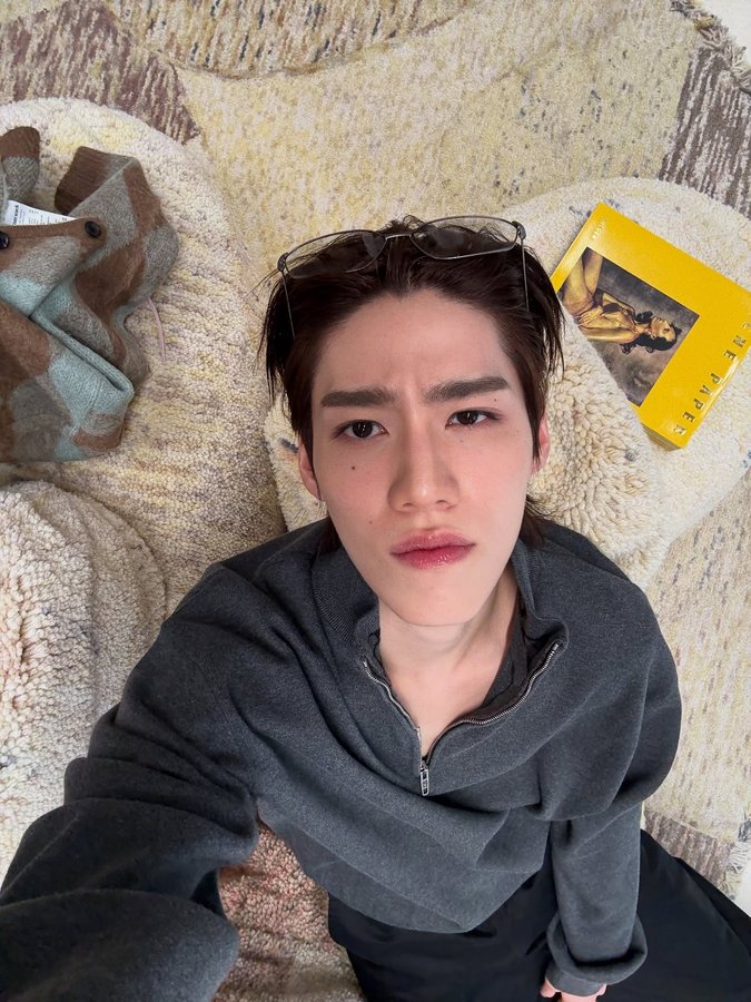 Instagram post by @pp.kritt for Balenciaga. Caption reads: Serving P.Krit ka 🩶.