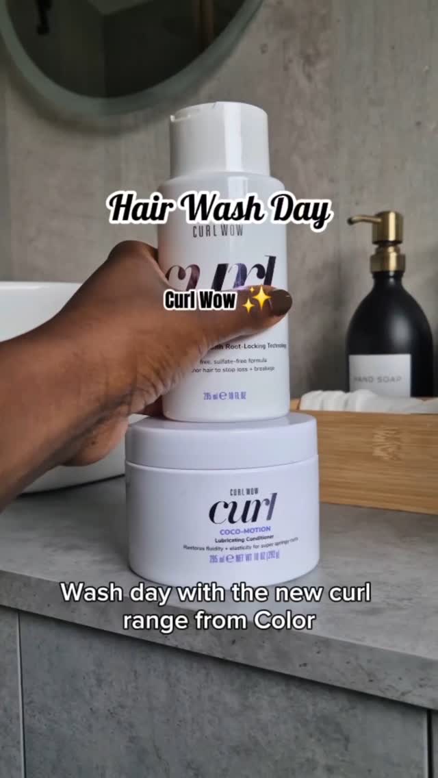 Instagram post by @nozie.skin for Color Wow Hair. Caption reads: HAIR WASH DAY ✨️

Tried the  @colorwowhair Curl....