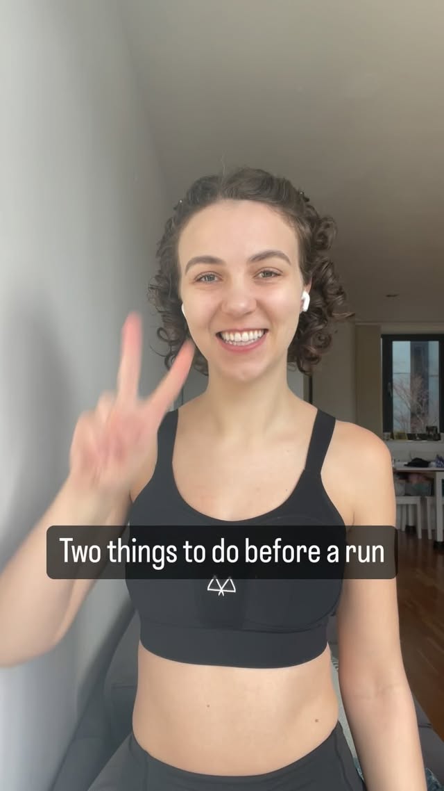 Instagram post by @runwithronni for MAAREE. Caption reads: [AD @maaree] Make sure you’re putting your bra on....
