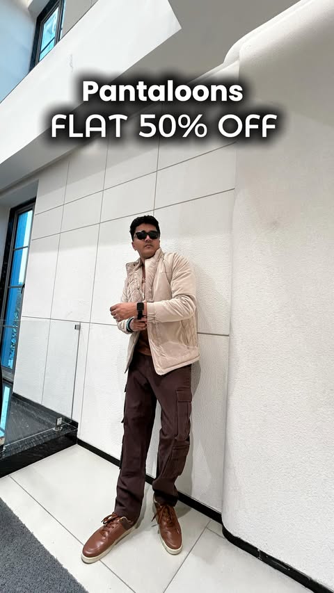 Instagram post by @imrohansabne for Pantaloons. Caption reads: [...] good fashion deserves great deals 🔥....