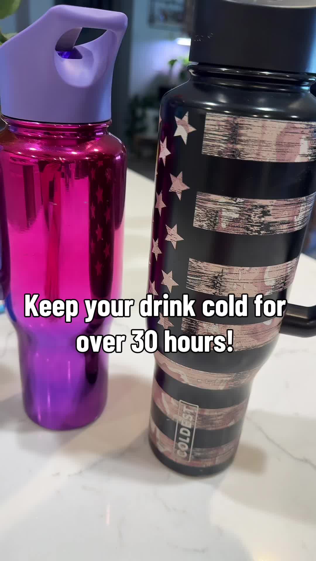 TikTok post by @ericalynne_1 for Coldest. Caption reads: Coldest has the best ice retention rate out of....