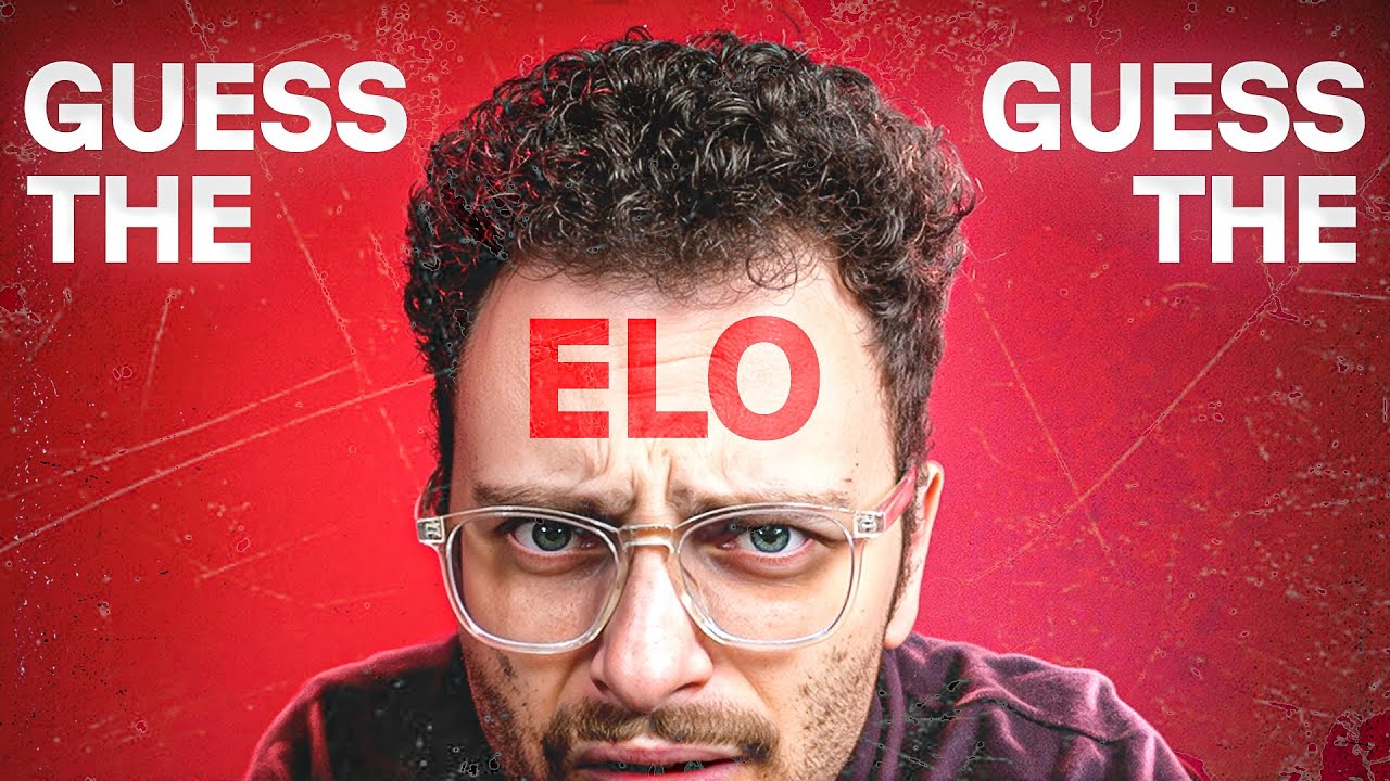 YouTube post by @GothamChess for Surfshark. Caption reads: COMPLETELY HILARIOUS GUESS THE ELO.