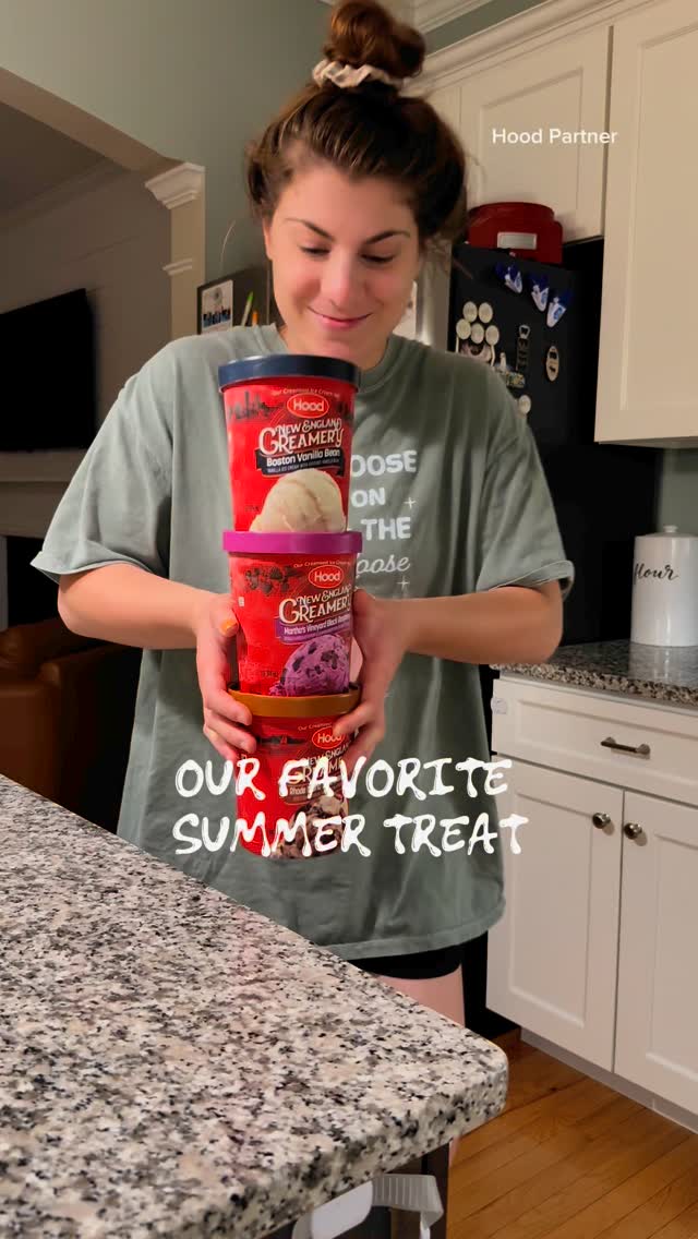 Instagram post by @karissastevens_ for Hood. Caption reads: Summer is not complete without ice cream....