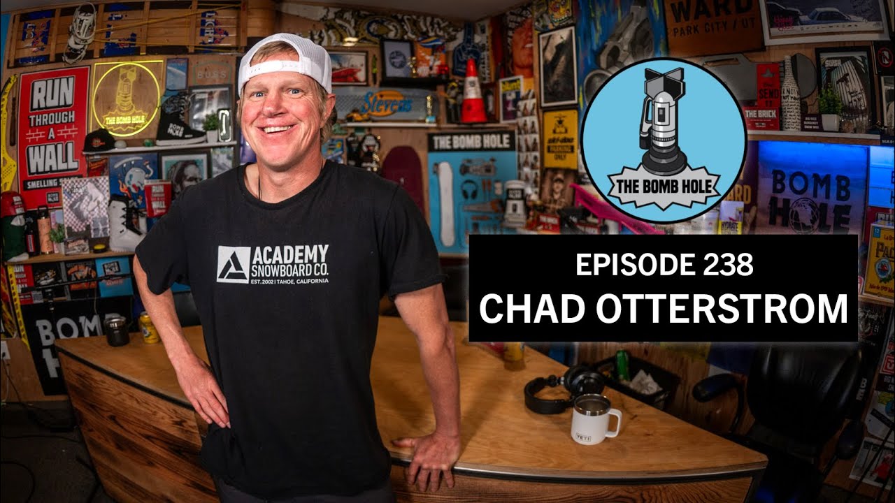 YouTube post by @TheBombHole for Hippeas. Caption reads: Chad Otterstrom | The Bomb Hole Episode 238.
