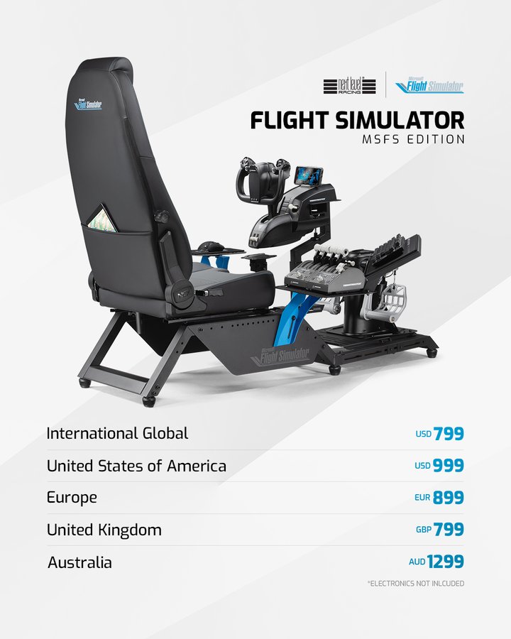 Instagram post by @nextlevelracing.flight for Next Level Racing. Caption reads: [...] 🔧 Highly adjustable and modular....