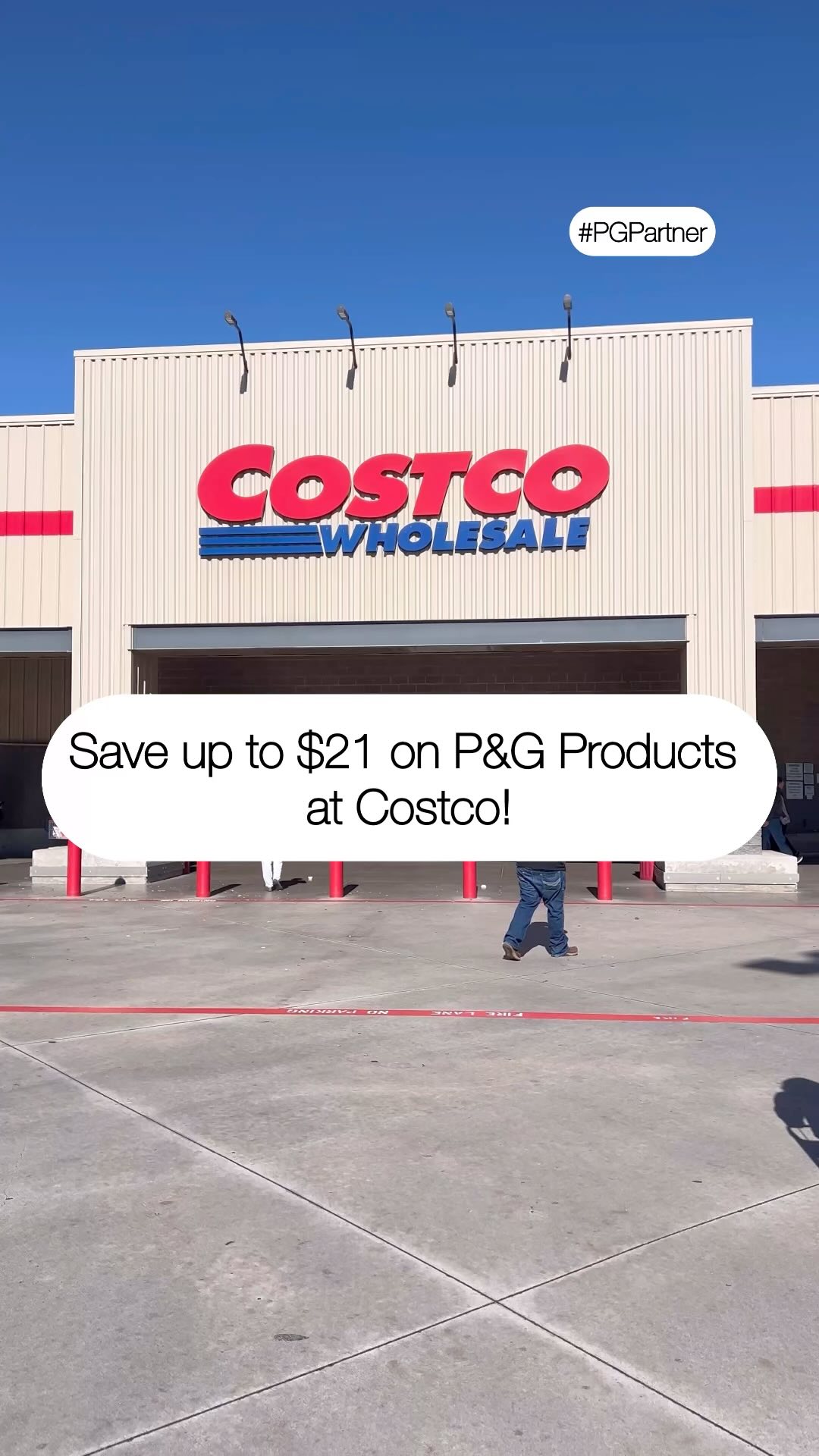 Instagram post by @costcohotfinds for Tide. Caption reads: 🛒💨 Right now at Costco you can save up to $21 on....