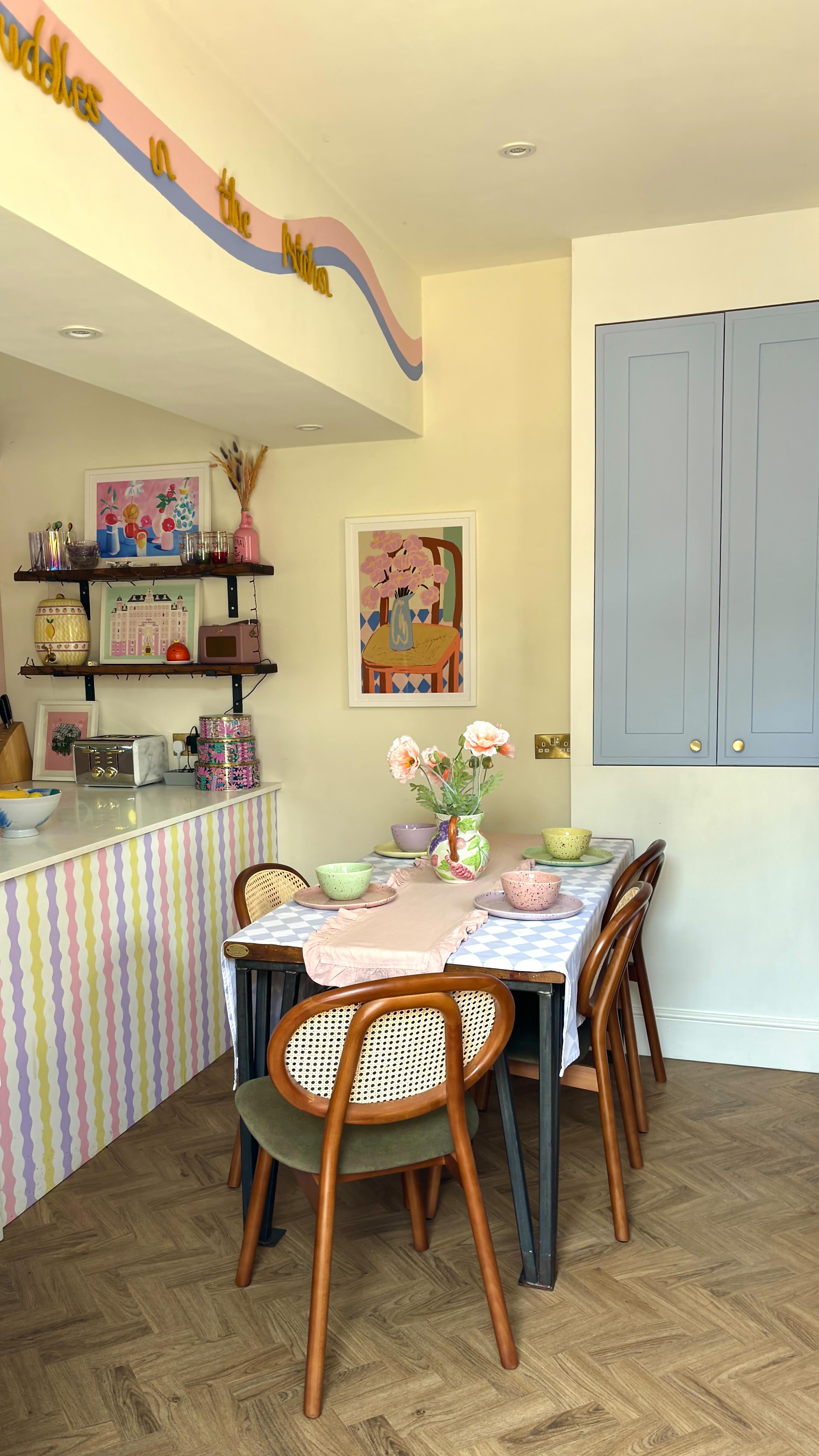 Instagram post by @baliol.house for Cult Furniture. Caption reads: Ad 🇫🇷🥐 Let’s add a bit of French charm to this....