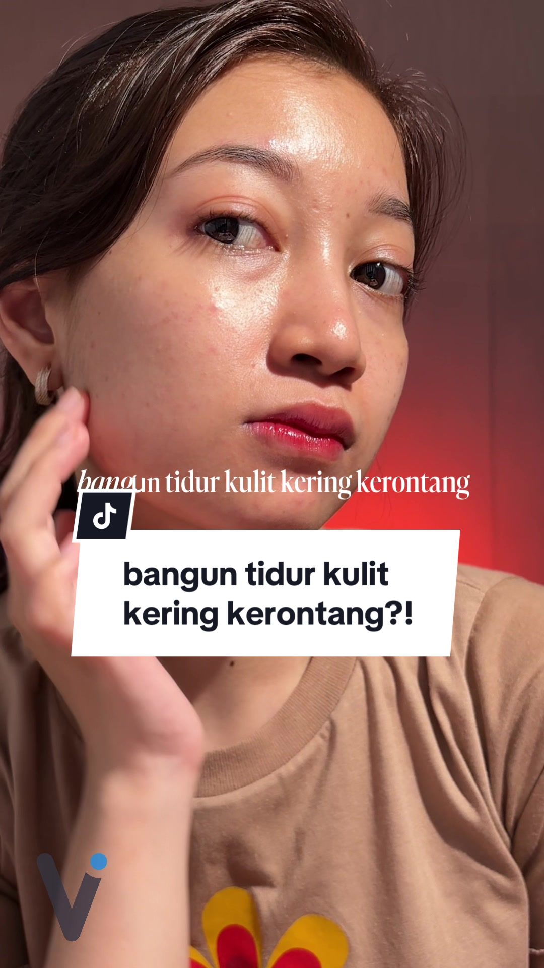 TikTok post by @tasyasukareview for Yves Rocher. Caption reads: bangun tidur kulit kering kerontang?! no more,....