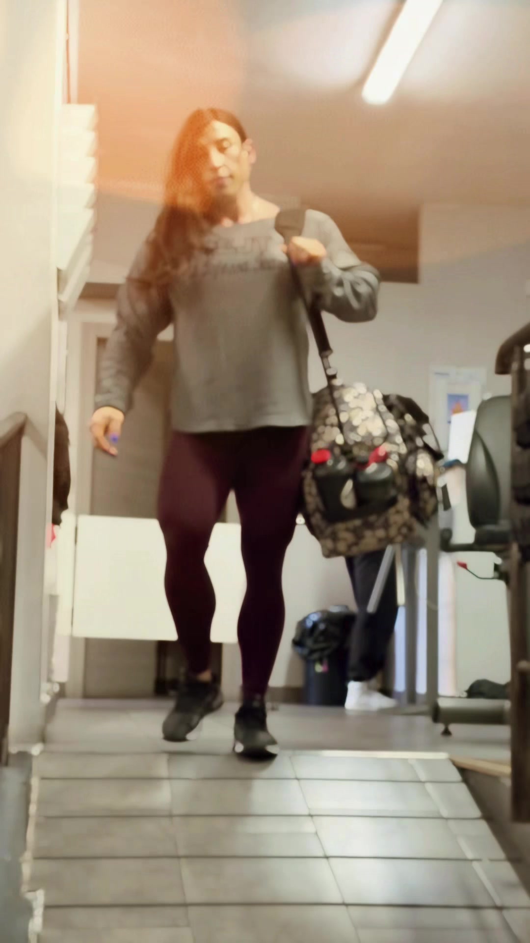 TikTok post by @nadiacapotosto_ifbbpro for WOLFpak. Caption reads: @WOLFpak #neveraveragealwaysawolf #wolfpak #bag....