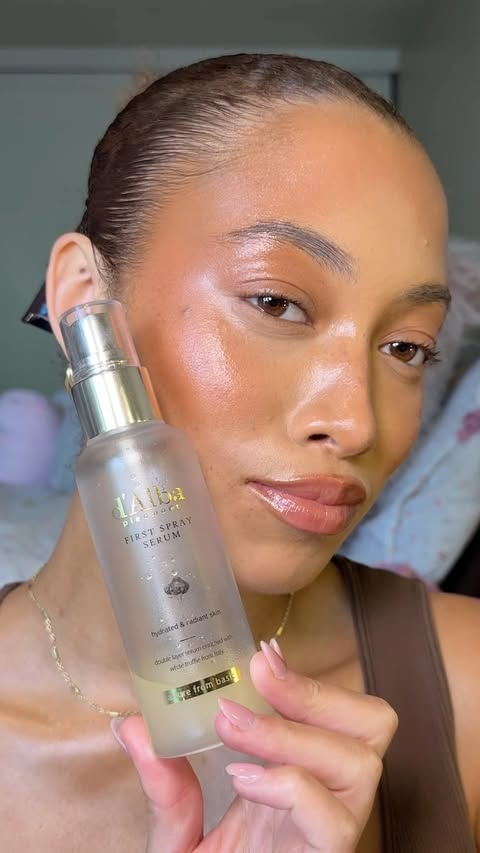 Instagram post by @jaylasteinn for d'Alba. Caption reads: [...] refresh hack🌞✨ I’ve been using the....
