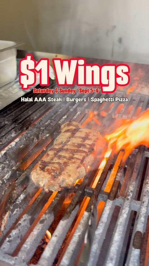 Instagram post by @yeghalalfoodie for Yeggers Creator Community. Caption reads: The Halal Oven is offering $1 Wings this weekend....