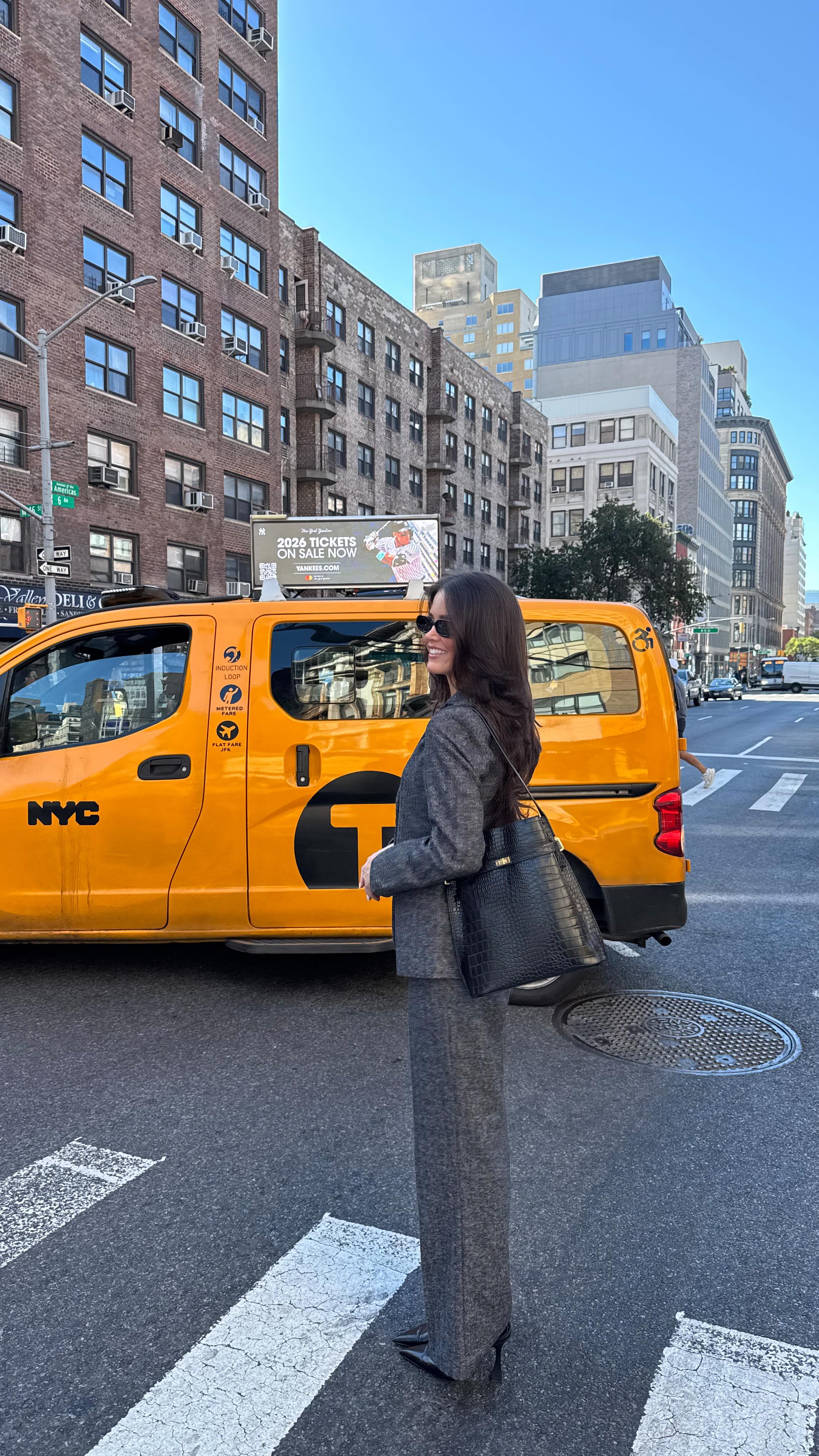 Instagram post by @julietmackayy for Ann Taylor. Caption reads: Help me pick an office outfit! I absolutely love....